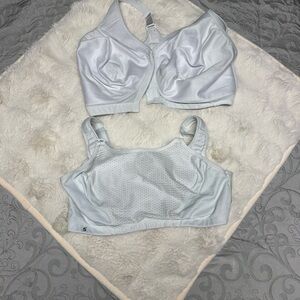 Glamorise 36F and 36G White Bra Set
